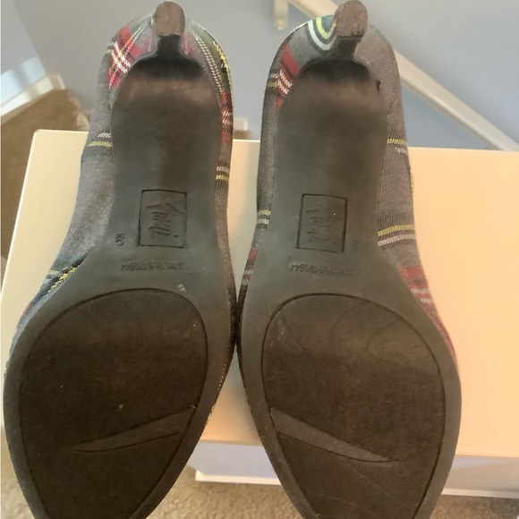 90s plaid high heel pumps - Picture 4 of 7